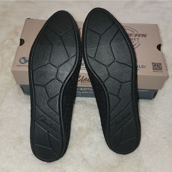 Skechers Cleo 2.0 Someday Flats Recycled Vegan Sparkle Knit Ballerina SlipOn 9.5 - Picture 12 of 15